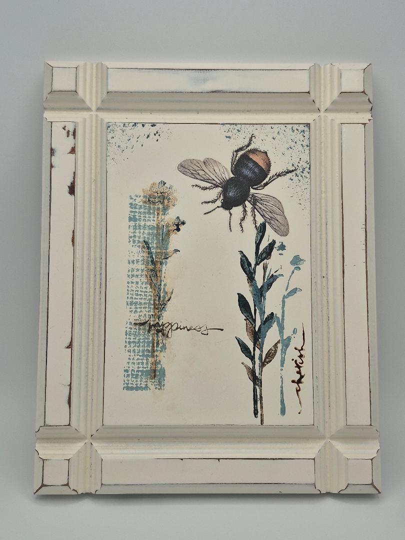 Rustic Bee Plaque