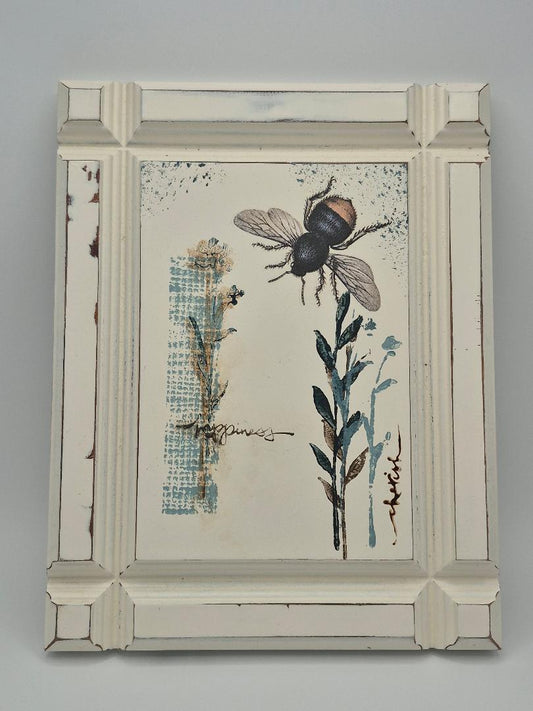 Rustic Bee Plaque