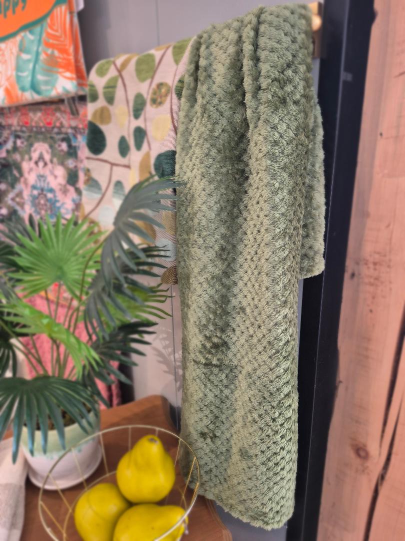 Micro soft mini green blanket