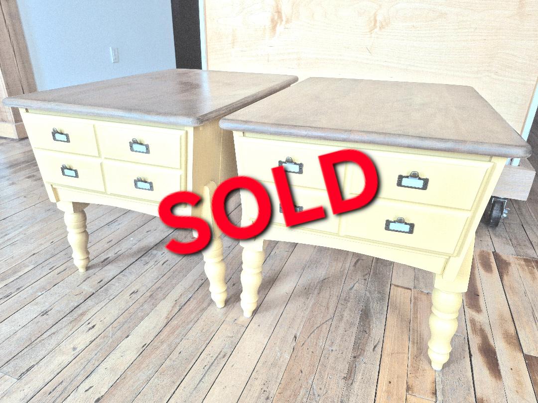 Retro Apothecary Style end Tables