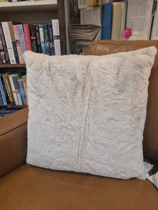 Rosey Taupe Cozy Cushion