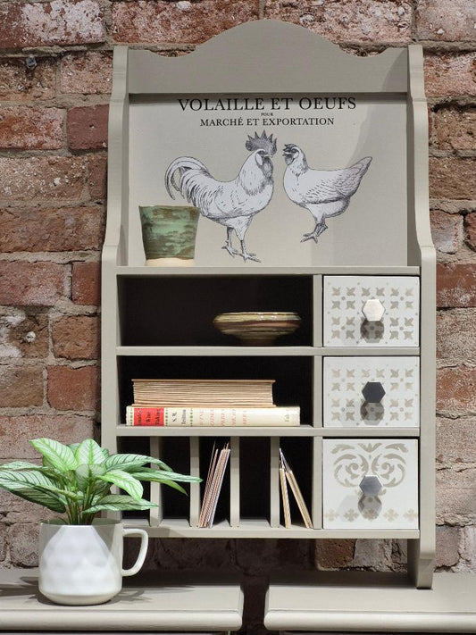 Chic Chicken Kitchen Shelf Organizer