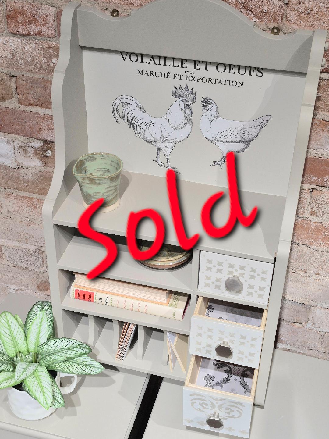 Chic Chicken Kitchen Shelf Organizer