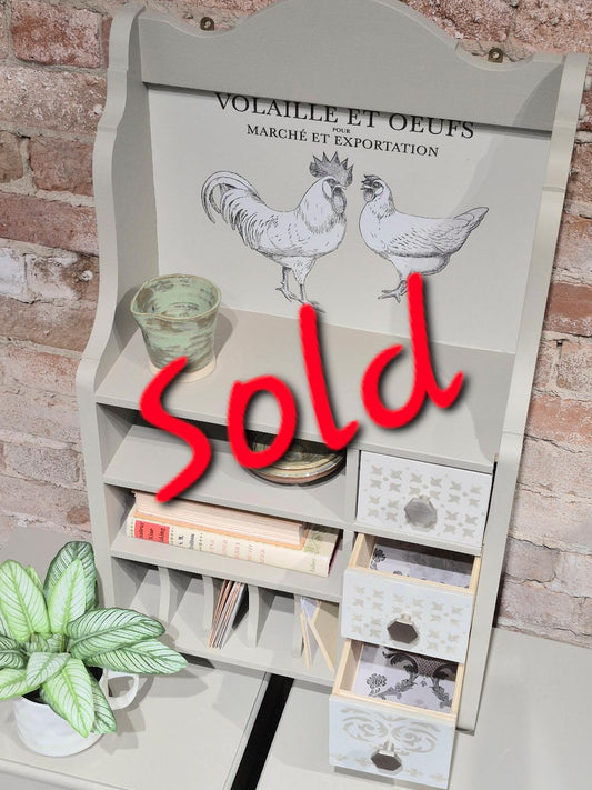 Chic Chicken Kitchen Shelf Organizer
