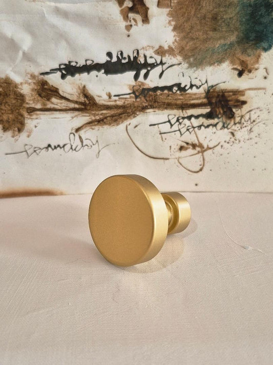 Round Gold Knob