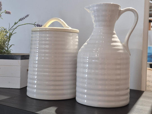 Pitcher and Canister Set