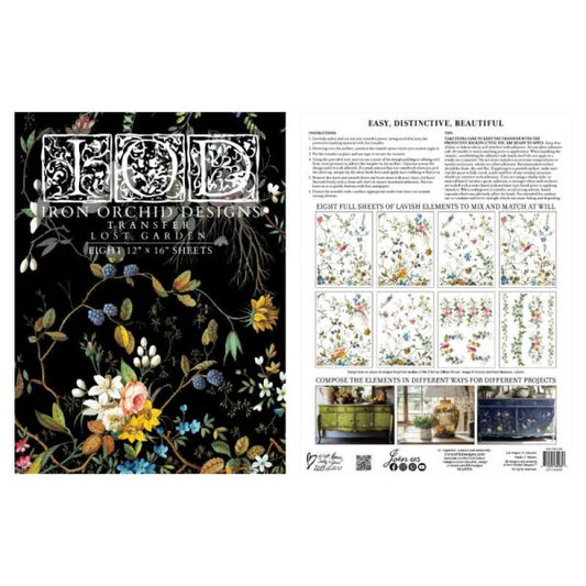 Lost Garden 12x16 Transfers