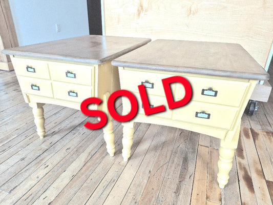 Retro Apothecary Style end Tables