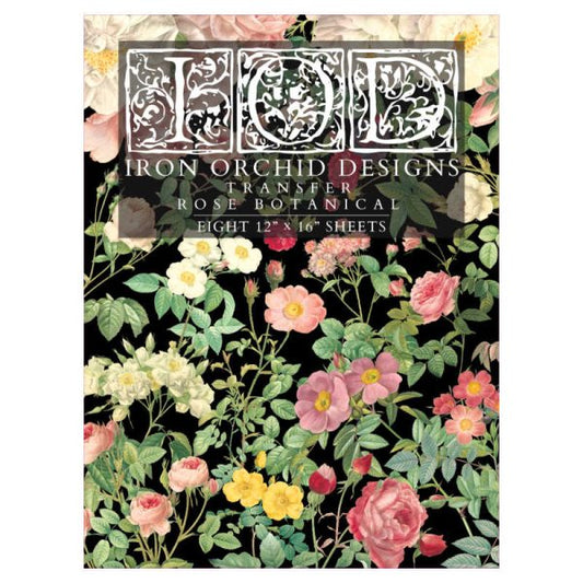 Rose Botanical IOD Transfers