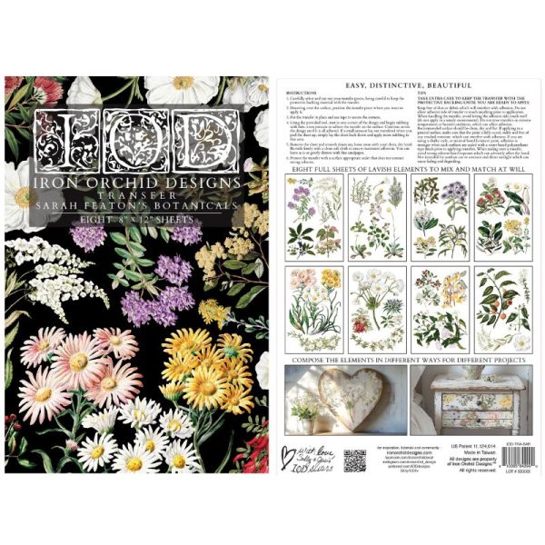 Sarah Featon's Botanicals IOD Transfers